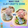 150ML Air Dry Clay Glaze, High Gloss Varnish & Protective