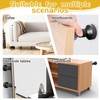 Tholire 2PCS Headboard Stoppers – Adjustable Bed Wall Stoppers –