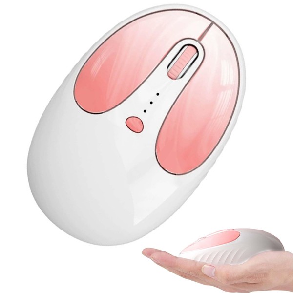 Wireless Mouse Bluetooth Cute Rabbit Bunny Shape Silent Dual Mode