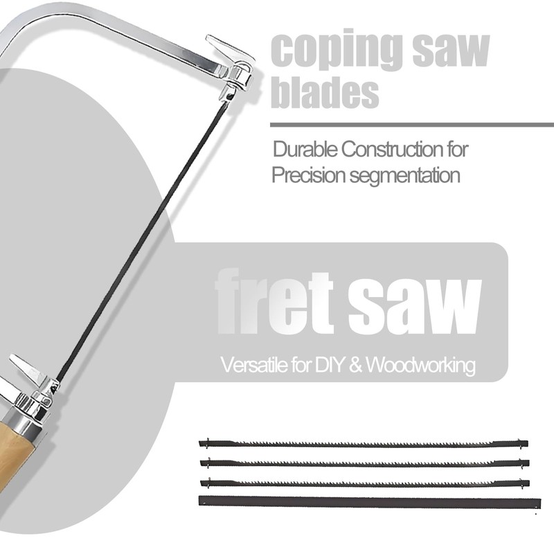 A Set Coping Saw Blades Precision Woodworking Saws for Wood