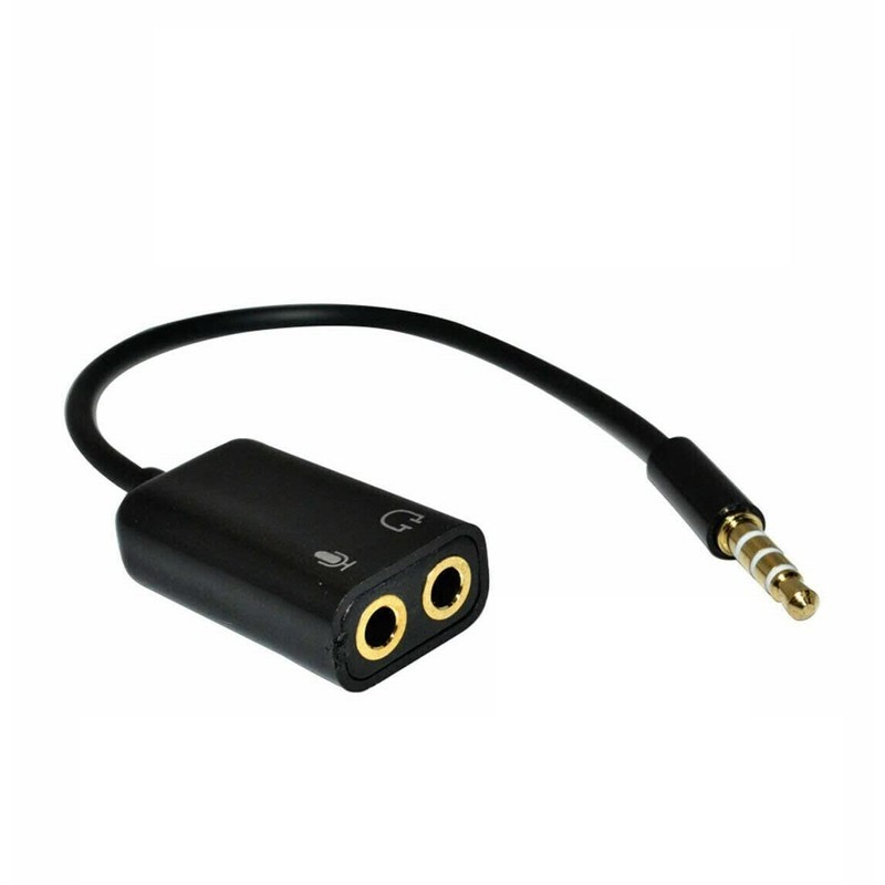 Mr. Gadget's Solutions Headphone Mic Audio Splitter Cable Adapter For