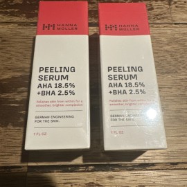 Hanna Muller NIB Hannah Muller Peeling Serum AHA 18.5% + BHA 2.5% Lot Of 2