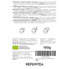 Breastfeeding Tea Organic 100g (50 Cups) | Fenugreek Tea for Nursing and Lactation, Caffeine Free REPLANTEA