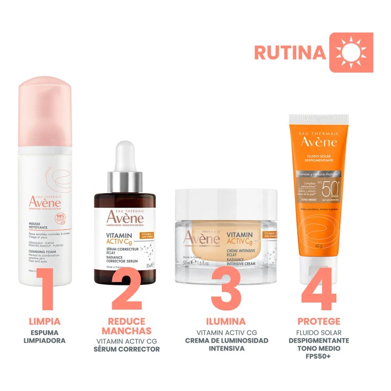 Crema Facial Avène Vitamin Activ Cg 50ml | Luminosidad y