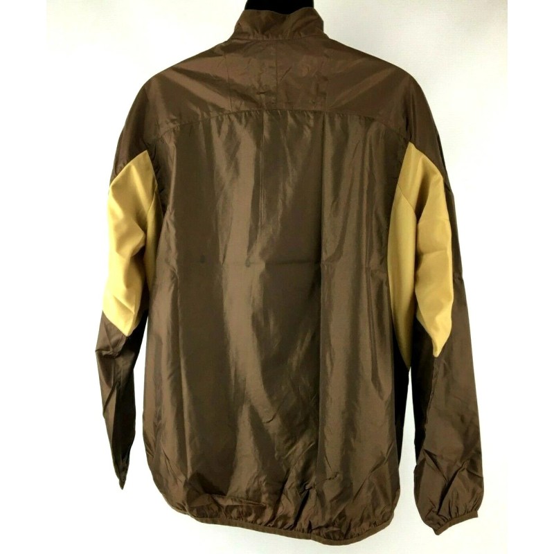 Antigua Golf Men's Performance Antigua Golf Windbreaker Jacket - Brown
