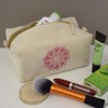 'Pink Heart Mandala' Canvas Wash Bag/Makeup Case (CS00042520)