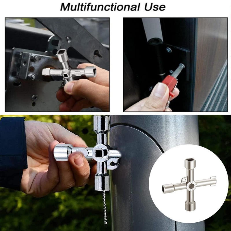 4-Way Multifunctional Key, Universal 4-Way Key, Triangular Key, Universal Control