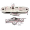 Sliding Door Lock 90 Degree Moving Door Right Angle Buckle