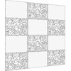 Lchen Hanging Room Divider Panel, 12 Pieces White Screen Panels