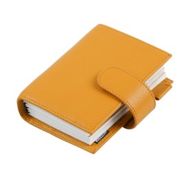 Moterm Companion Traveler's Notebook Cover - Improved Design with Back Pocket (Passport Size, Pebble Moutard)