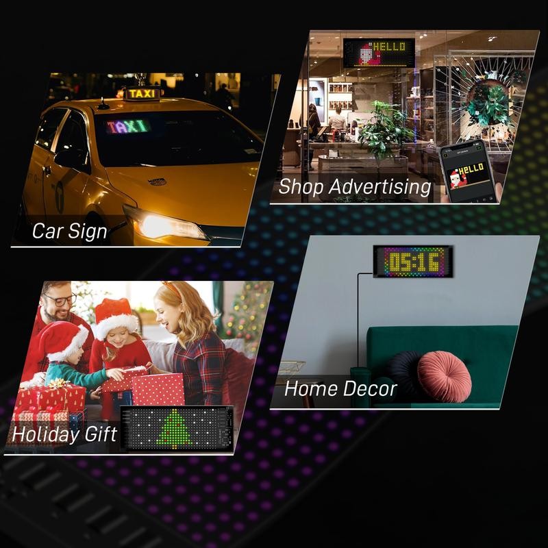 MIOOTLY LED RGB Matrix Pixel Screen, 1 Count Scrolling Bright