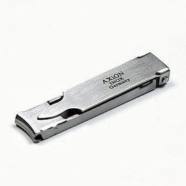 Made in Germany AXiON SUPER Pocket Nail Clipper (with Genuine Leather Case) #slg009574
