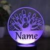 Optechvisual Personalisierte Bowling LED Lampe – Geschenk zum Geburtstag für