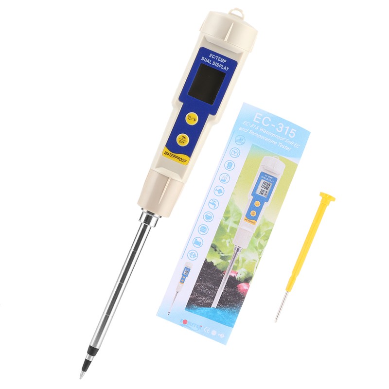Portable Mini Digital Soil EC Meter Salinity Tester for Indoor