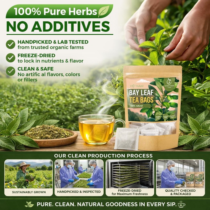 NHAT ANH FARM - Premium Bay Leaf Tea Bags, 40