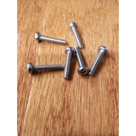 Unbranded (6) Stainless Steel Bridge Saddle Intonation Screws for NON-US Strat M3 X 16mm