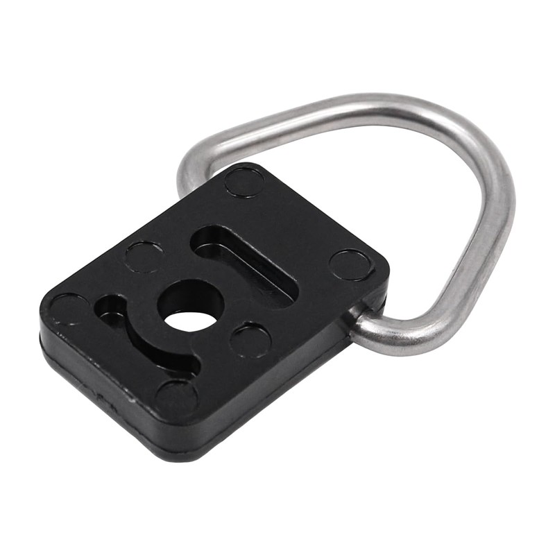 Tiardey 10 Pcs Kayak D Ring Black Canoe D Buckle