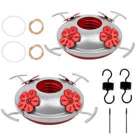Hummingbird Feeder Accessories Set - Includes Base, Moat Hook, Seal Rings, Brushes and Burlap Lanyard