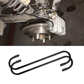 QZTYTY 2PCS Brake Caliper Hangers, Brake Caliper Tool, Brake Caliper Hooks with Rubber Tips, Universal Rust-Proof Automotive Tools Universal for Brake Axle and Suspesion System Work (Black, 2PCS)