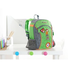 Sigikid 23769 Rucksack klein Killy Keeper Mädchen und Jungen Kinderrucksack empfohlen ab 2 Jahren grün/grau