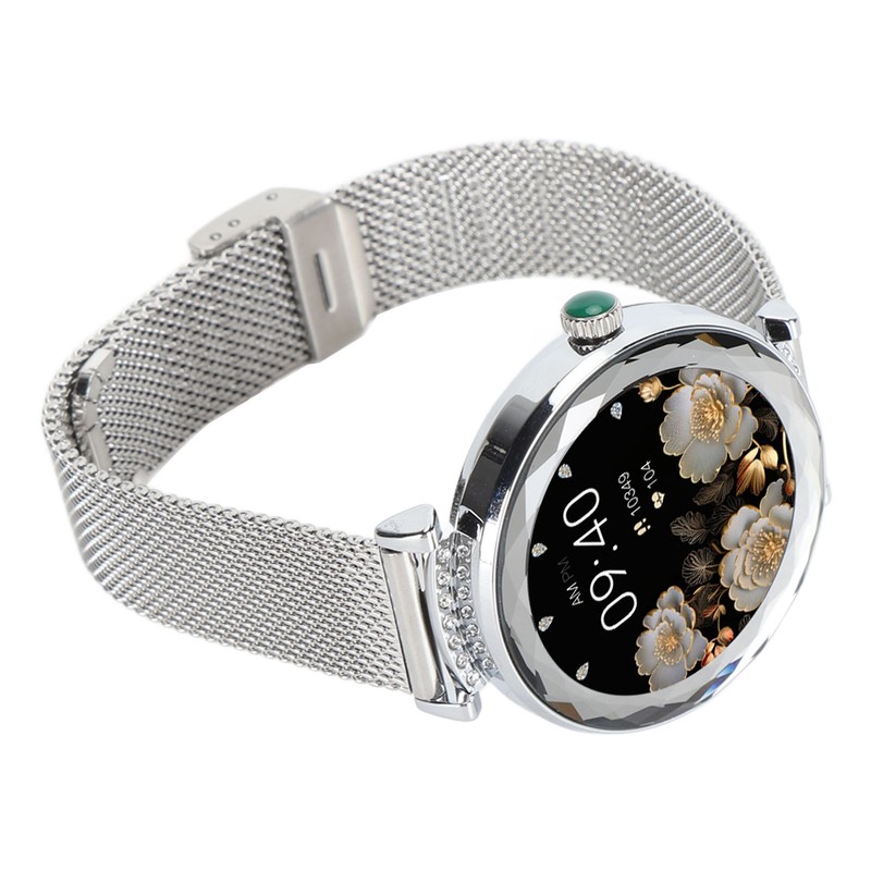 1.19in Smart Watch for Women with Rhinestone Smartwatch Bluetooth Call