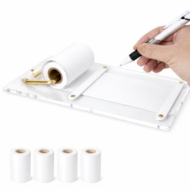 BBEST RM-CL Roll Memo Paper, Wall-Mounted Notepad, Roll Memo Holder, Refrigerator, Kitchen, Stationery, Acrylic, Clear, Clear, Elegant, Stylish, Includes Replacement Paper