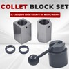 findmall 5C-CB 5C Collet Block Set Hex, Square Collets and