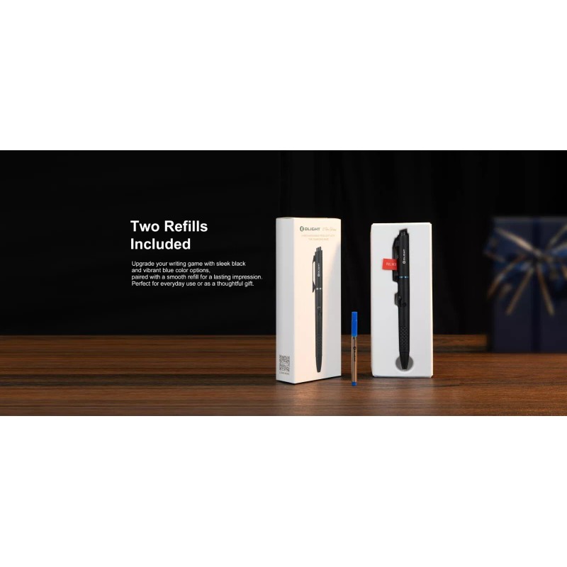 Olight Open Glow Blue Rechargeable Penlight, LED/Green Laser, 120 Lu,