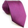 S&W SHLAX&WING Fuchsia Men's Necktie, Silk, Plain, Purple, Wedding, 8cm