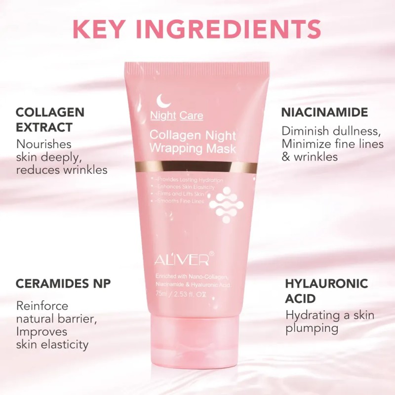 Mascarilla Mejora Elasticidad Suavidad Colágeno Hidratante