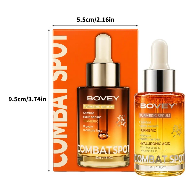 Bovey Turmeric Facial Essence 30ml + Sodium Hyaluronate
