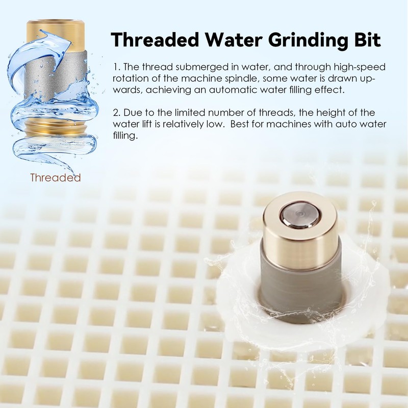 Mxmoonant Grinding Bits for Stained Glass Grinder, 5/8inch x2pc &