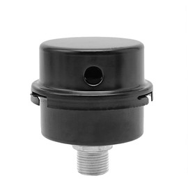 VOANZO 2 x Metal Noise Filter Air Compressor Parts Air Filter Muffler for Air Compressor -16mm Black