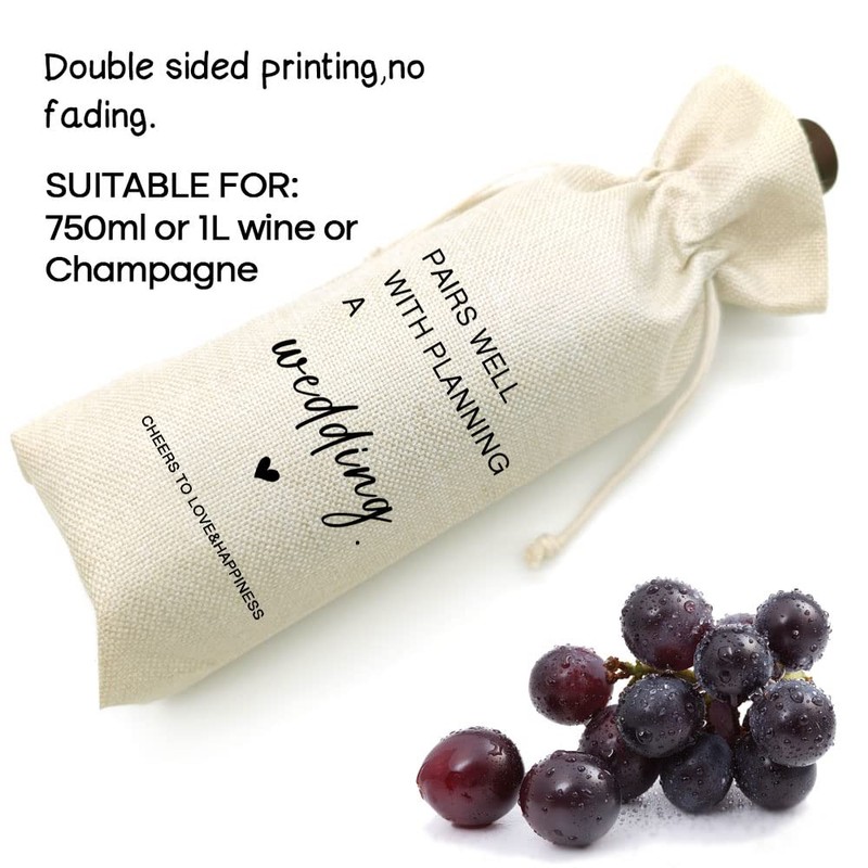Socive Wedding Gift Wine Bags, Engagement Bridal Shower Gift, Wedding