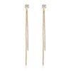 Women's Pierced Earrings, Dainty and Simple, Korean, Binaural Set, Long,