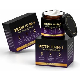 2026 New Biotin 10-in-1 Skin Restoration Cream, Professional Skin Treatment Cream, Natural Collagen Lifting Serum for Removing and Repair, Moisturizer for All Skin Types (2Pcs)