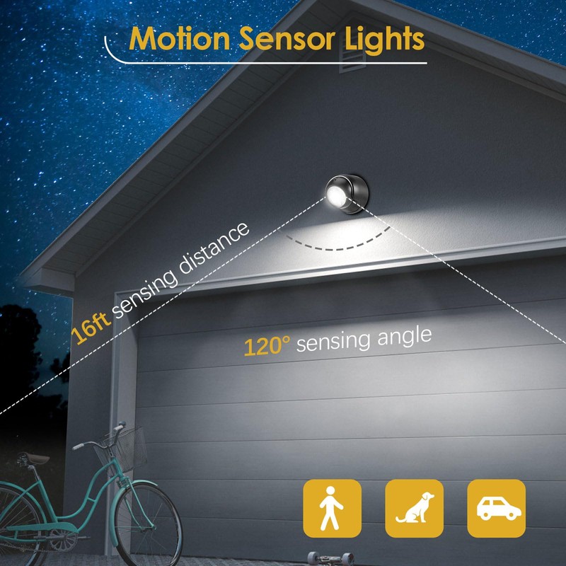 ProGreen 6000K Battery Motion Sensor Light Outdoor Waterproof Wireless LED