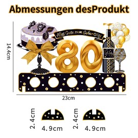 Qeioauek 80th Birthday Money Gifts, Confetti 80th Birthday Decoration, 80th Gifts Made of Wood Decoration, Gifts for 80th Birthday Man Woman, Money Gifts 80th Birthday Decoration, for Birthday,