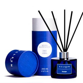 Xcleen Reed Diffuser - 6.7 Oz(200ml) Escape Scented Home Fragrance for Bathroom & Bedroom Decor