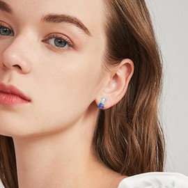 Mermaid Earrings 925 Sterling Silver Mermaid Stud Earrings Hypoallergenic Mermaid Jewellery for Women Girls Children, Sterling Silver, No Gemstone