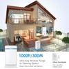 Wireless Doorbell,2 plug Self-Powered Doorbell In receivers,1 Waterproof Button,Suitable for