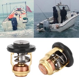 Outboard Thermostat 3P-225P 6G8-12411-01 Replacement Boat Thermostat for 9.9-70 HP 4-Stroke 01-04