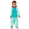 Sesame Street Toddler Kids Hooded Union Suit Footless Pajama (Elmo,