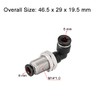 sourcing map 2 End 6mm Tube Push Lock Elbows, M14