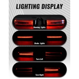 LED Saddlebag Light for Harley, 3 in1 Saddlebag Tail Light Run Brake Turn Signal Rear Lamp for Harley Touring Street Glide Road Glide Electra Glide Ultra Limited Classic CVO 2014-2023 Accessories