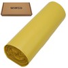 SKIR'CO Pack of 10 Bin Liners 60 Litres Yellow Bin