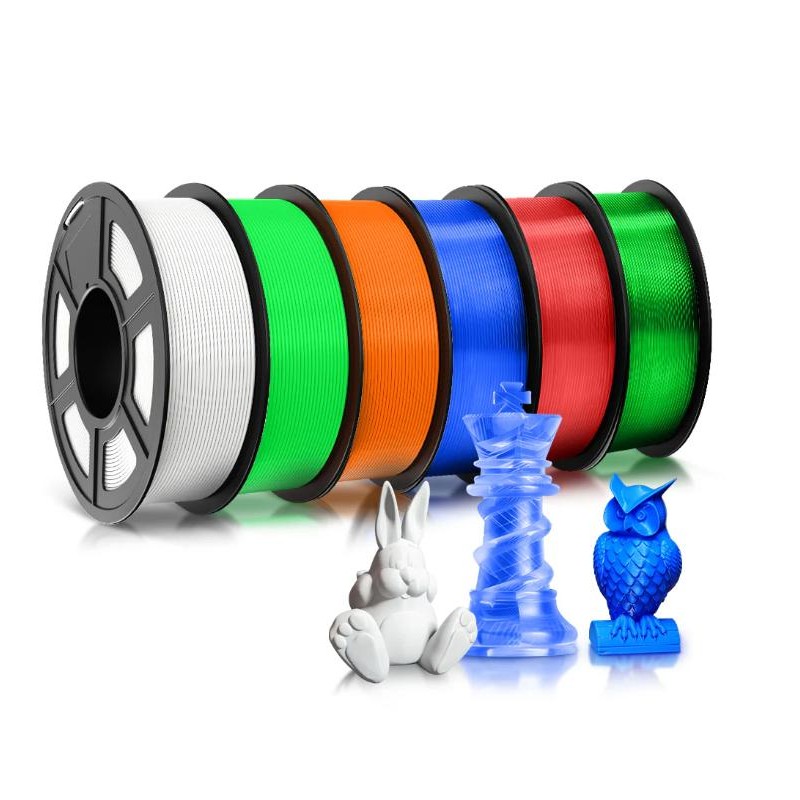 SUNLU PLA+ (PLA Plus) 3D Printer Filament 1KG Massive color