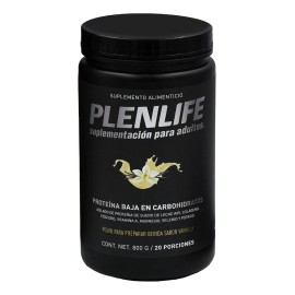 Plenlife Proteína Baja En Carbohidratos - Bote 800 Gramos Sabor Vainilla
