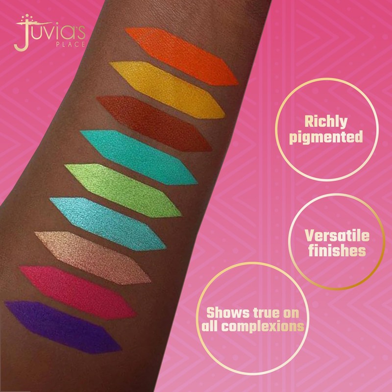 Juvia's Place Palette The Zulu - Turquoise, Red, Purple, Shades