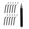 QIMEI-SHOP Deburring Tool Hand Deburring Tool with 10 Blades 360°